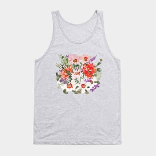 watercolor floral arrangement 2020 design Tank Top